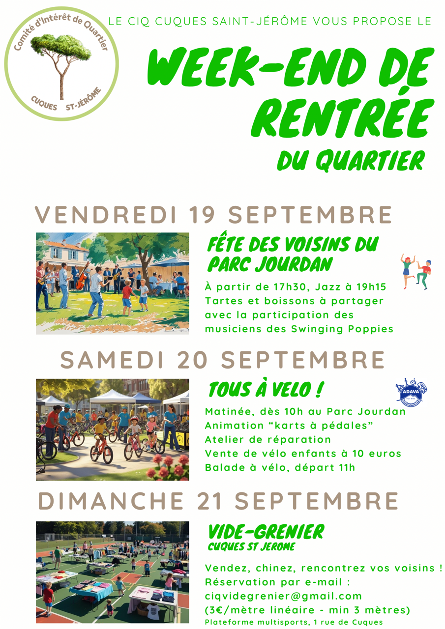 Week-end de rentrée du quartier